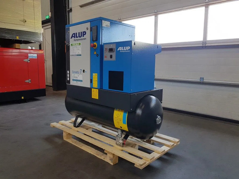 Alup Sonetto 7.5 + 200 Elektrische Schroefcompressor met ketel en droger 5.5 kW 750 L / min 10 Bar - Légkompresszor: 4 kép. Alup Sonetto 7.5 + 200 Elektrische Schroefcompressor met ketel en droger 5.5 kW 750 L / min 10 Bar - Légkompresszor: 4 kép.