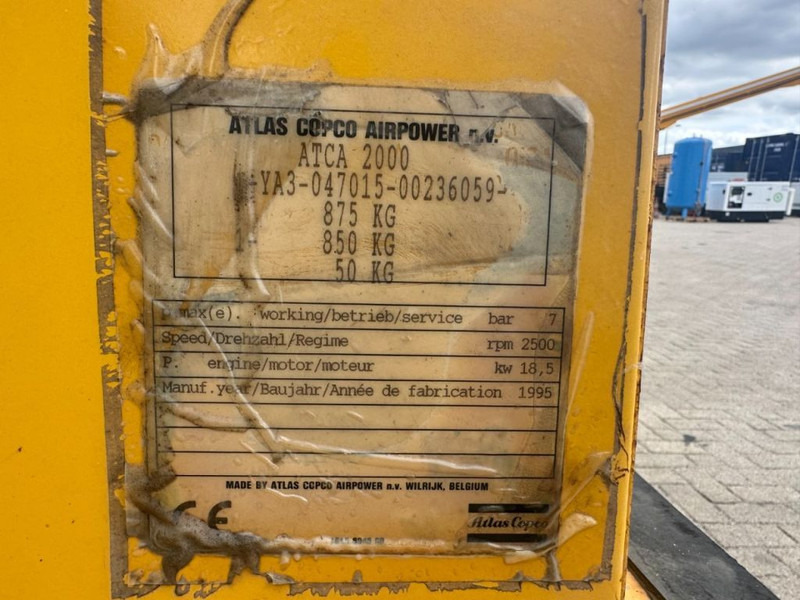 Atlas-Copco ATCA 2000 Deutz F2L 1011 Mobiele Diesel Schroefcompressor 18.5 kW 7 Bar - Légkompresszor: 3 kép. Atlas-Copco ATCA 2000 Deutz F2L 1011 Mobiele Diesel Schroefcompressor 18.5 kW 7 Bar - Légkompresszor: 3 kép.