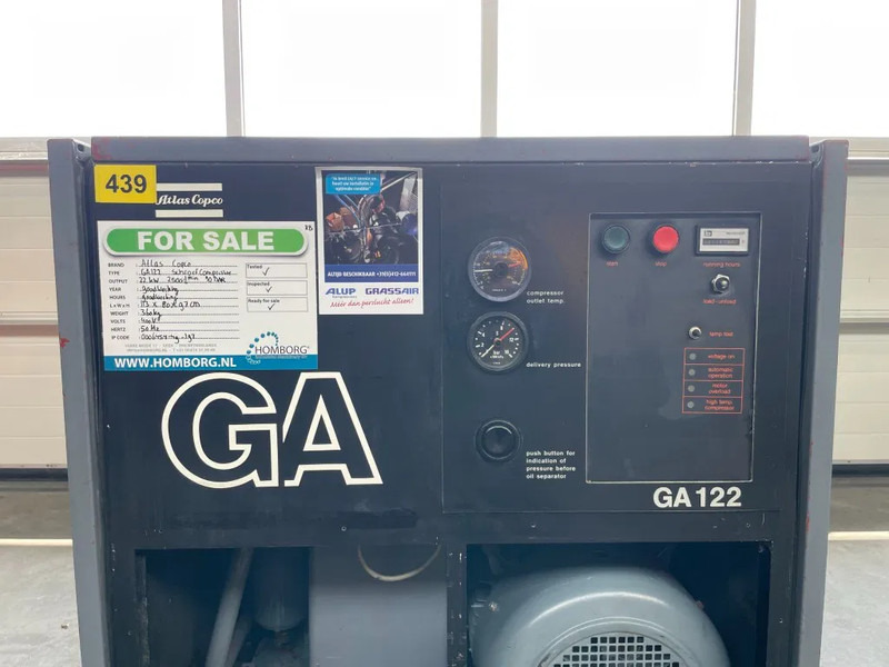 Atlas-Copco GA122 - Légkompresszor: 4 kép. Atlas-Copco GA122 - Légkompresszor: 4 kép.
