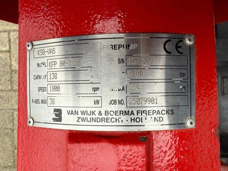 Vízszivattyú Cummins B3.8-C Firepack 138 m3 / h Diesel Waterpomp as New ! 197 hours: 11 kép.