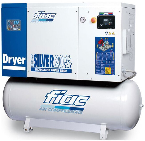 Fiac Lijst High Quality Silent Schroefcompressoren met luchtdroger en ketel - Légkompresszor: 1 kép. Fiac Lijst High Quality Silent Schroefcompressoren met luchtdroger en ketel - Légkompresszor: 1 kép.