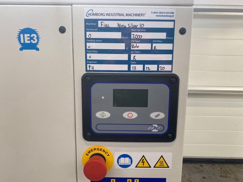 Fiac New Silver 10 Silent 7.5 kW 860 L / min 10 bar Elektrische Schroefcompressor - Légkompresszor: 4 kép. Fiac New Silver 10 Silent 7.5 kW 860 L / min 10 bar Elektrische Schroefcompressor - Légkompresszor: 4 kép.
