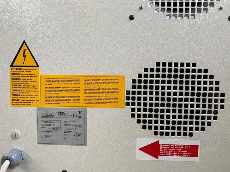 Új Légkompresszor Fiac NewSilver 15 1430 L / min 11 kW 10 Bar Elektrische Schroefcompressor Nieuw !: 10 kép.