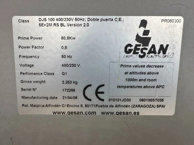 GESAN DJS 100 John Deere Stamford 100 kVA Silent Rental generatorset - Áramfejlesztő: 4 kép. GESAN DJS 100 John Deere Stamford 100 kVA Silent Rental generatorset - Áramfejlesztő: 4 kép.