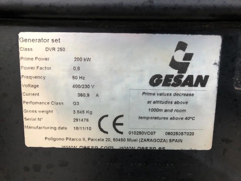 GESAN Volvo Stamford 250 kVA Supersilent Rental generatorset - Áramfejlesztő: 5 kép. GESAN Volvo Stamford 250 kVA Supersilent Rental generatorset - Áramfejlesztő: 5 kép.