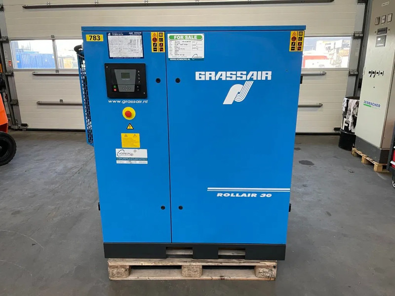 Grassair RLR30B G10 elektrische schroefcompressor 22 KW, 3.000L/min. 10Bar - Légkompresszor: 1 kép. Grassair RLR30B G10 elektrische schroefcompressor 22 KW, 3.000L/min. 10Bar - Légkompresszor: 1 kép.