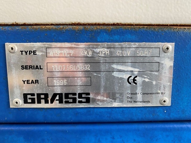 Grassair WIS 11.7 Silent 4 kW 550 L / min 12 Bar Schroefcompressor - Légkompresszor: 3 kép. Grassair WIS 11.7 Silent 4 kW 550 L / min 12 Bar Schroefcompressor - Légkompresszor: 3 kép.