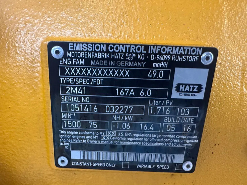 Hatz 2M41 Stamford 17.5 kVA generatorset - Áramfejlesztő: 3 kép. Hatz 2M41 Stamford 17.5 kVA generatorset - Áramfejlesztő: 3 kép.