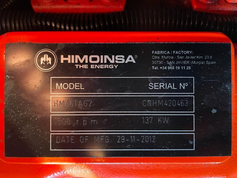 Himoinsa HMA6TAG2 Mecc Alte Spa 150 kVA Silent generatorset - Áramfejlesztő: 4 kép. Himoinsa HMA6TAG2 Mecc Alte Spa 150 kVA Silent generatorset - Áramfejlesztő: 4 kép.