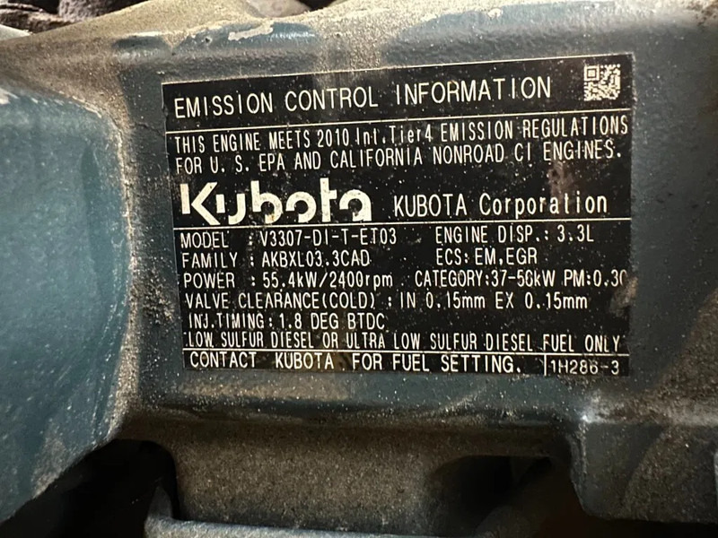 Légkompresszor Kaeser M80 Kubota 8.1 m3 / min 7 Bar 55 kW Mobiele Silent Diesel Compressor: 17 kép.