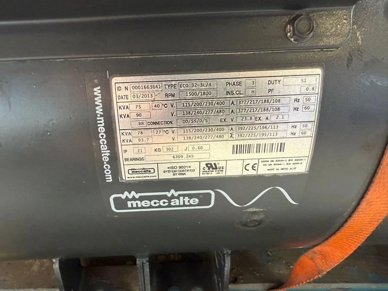 MECC ALTE SPA ECO 32-3L/4 Generatordeel 78 kVA Alternator - Áramfejlesztő: 3 kép. MECC ALTE SPA ECO 32-3L/4 Generatordeel 78 kVA Alternator - Áramfejlesztő: 3 kép.