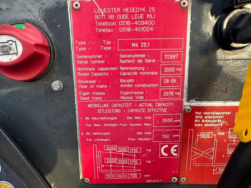 Moffett M4 20.1 Kubota Diesel Kooiaap 2 ton Sideshift Positioner Meeneemheftruck - Hordozható targonca: 5 kép. Moffett M4 20.1 Kubota Diesel Kooiaap 2 ton Sideshift Positioner Meeneemheftruck - Hordozható targonca: 5 kép.