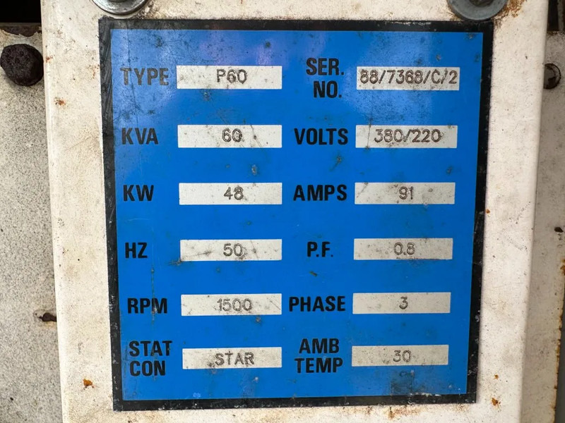 Perkins T4.236 FG Wilson Stamford 60 kVA Silent generatorset - Áramfejlesztő: 3 kép. Perkins T4.236 FG Wilson Stamford 60 kVA Silent generatorset - Áramfejlesztő: 3 kép.