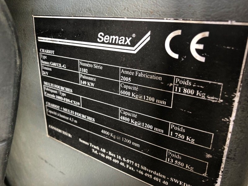 Semax Semax G60/12L-G 6 ton LPG Heftruck - Gázüzemű targonca: 3 kép. Semax Semax G60/12L-G 6 ton LPG Heftruck - Gázüzemű targonca: 3 kép.