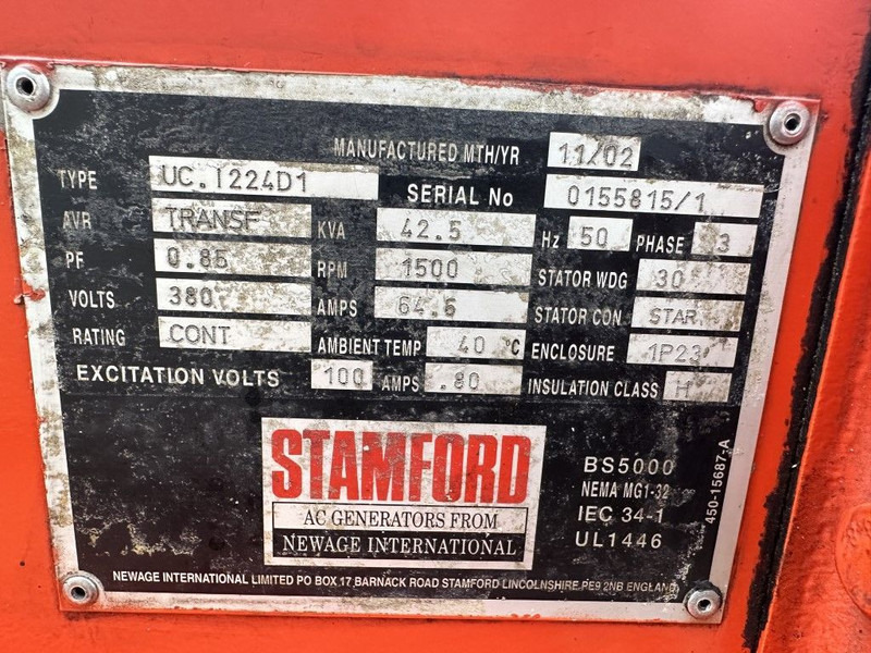 Sisu Valmet Stamford 42.5 kVA generatorset - Áramfejlesztő: 5 kép. Sisu Valmet Stamford 42.5 kVA generatorset - Áramfejlesztő: 5 kép.