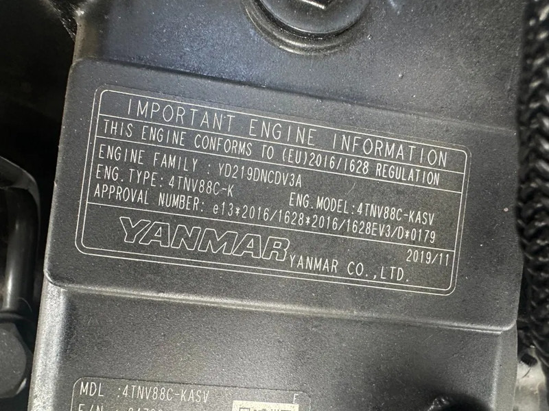 Új Motor - Anyagmozgató gép Yanmar 4TNV88C - KASV Stage 5 motor 48 PK Stage V New !: 7 kép.