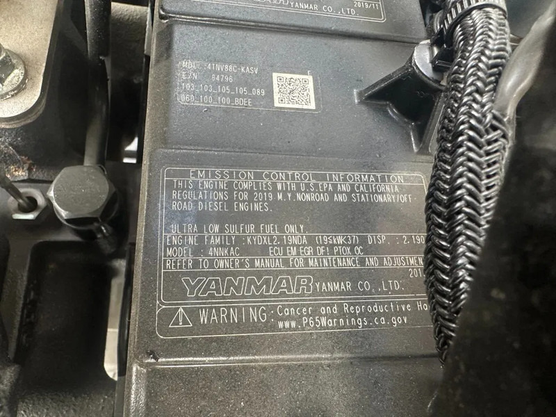 Új Motor - Anyagmozgató gép Yanmar 4TNV88C - KASV Stage 5 motor 48 PK Stage V New !: 10 kép.