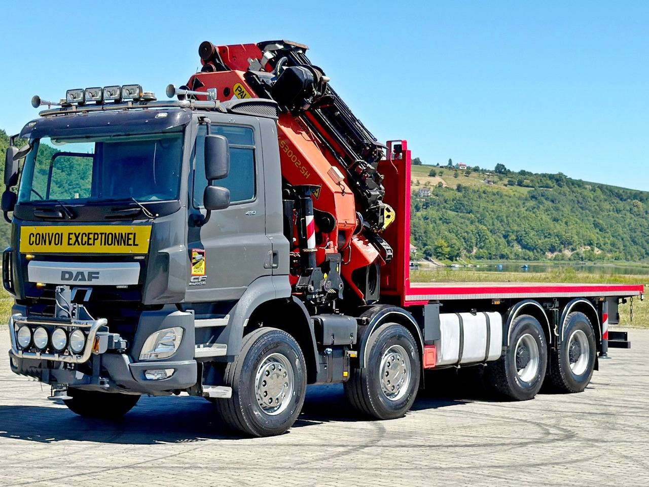 DAF CF 410 * PK 53002 - SH E/JIB PJ 125 E + FUNK*8x4 - Darus autó: 4 kép. DAF CF 410 * PK 53002 - SH E/JIB PJ 125 E + FUNK*8x4 - Darus autó: 4 kép.