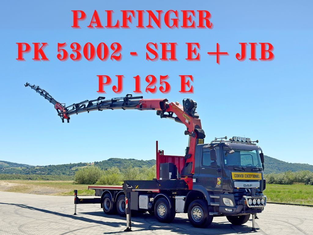 DAF CF 410 * PK 53002 - SH E/JIB PJ 125 E + FUNK*8x4 - Darus autó: 1 kép. DAF CF 410 * PK 53002 - SH E/JIB PJ 125 E + FUNK*8x4 - Darus autó: 1 kép.
