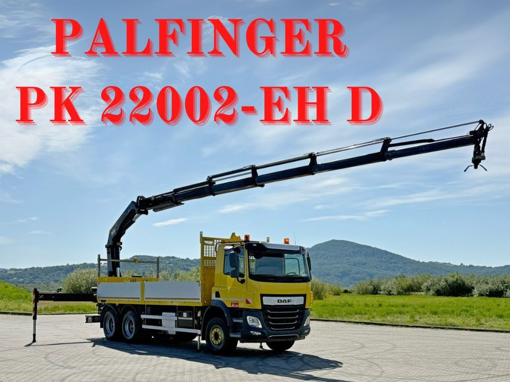 DAF CF 450 * PK 22002 - EH D + FUNK * 6x4 * TOP - Darus autó: 1 kép. DAF CF 450 * PK 22002 - EH D + FUNK * 6x4 * TOP - Darus autó: 1 kép.