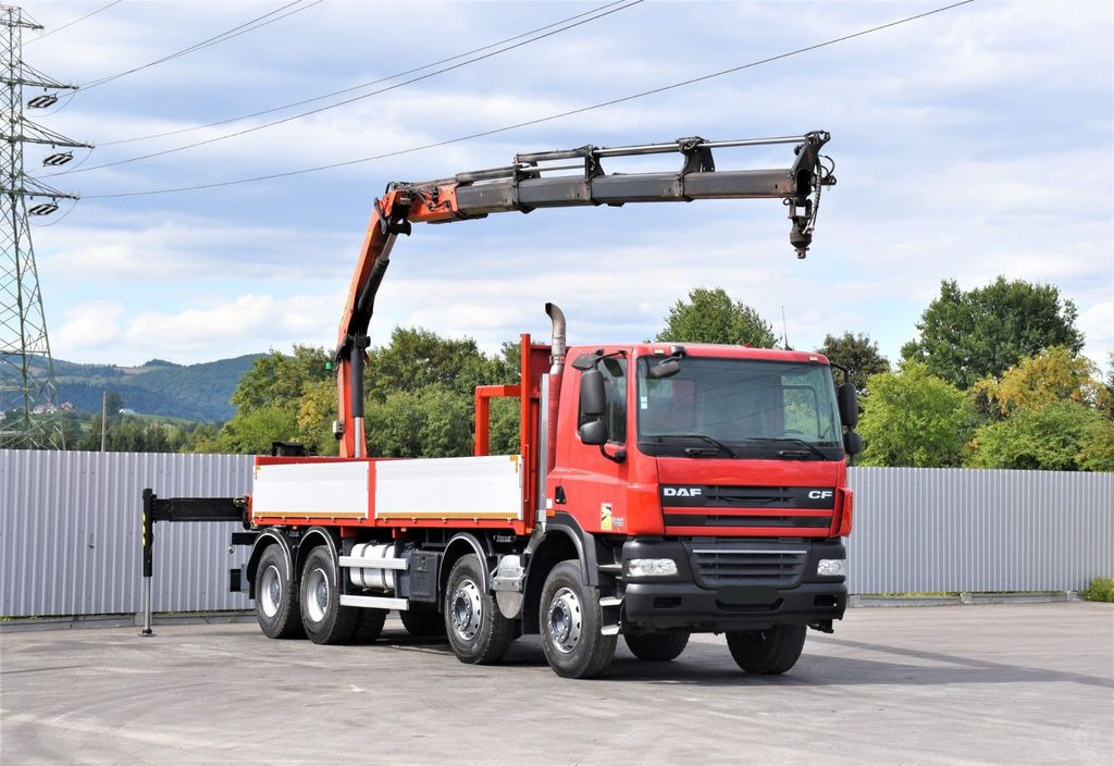 DAF CF 85.410 Pritsche 6,80m + KRAN / FUNK/8x4 DAF CF 85.410 Pritsche 6,80m + KRAN / FUNK/8x4 - Darus autó: 2 kép. DAF CF 85.410 Pritsche 6,80m + KRAN / FUNK/8x4 DAF CF 85.410 Pritsche 6,80m + KRAN / FUNK/8x4 - Darus autó: 2 kép.