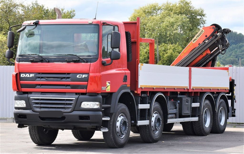 DAF CF 85.410 Pritsche 6,80m + KRAN / FUNK/8x4 DAF CF 85.410 Pritsche 6,80m + KRAN / FUNK/8x4 - Darus autó: 3 kép. DAF CF 85.410 Pritsche 6,80m + KRAN / FUNK/8x4 DAF CF 85.410 Pritsche 6,80m + KRAN / FUNK/8x4 - Darus autó: 3 kép.