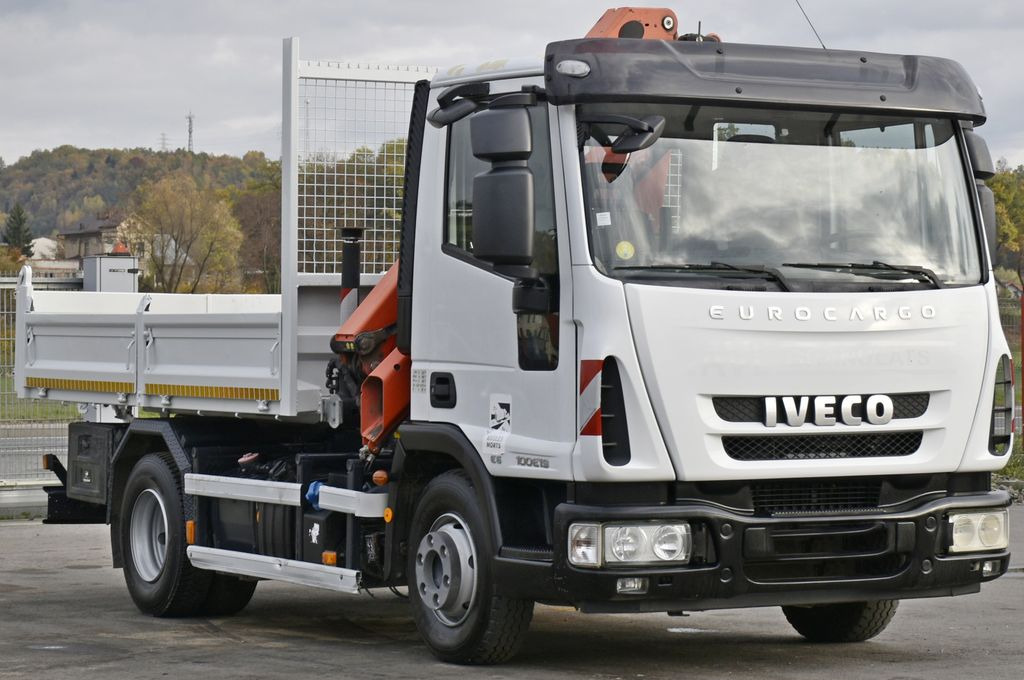 Iveco EUROCARGO 100E19 +PK 7001 H + FUNK * TOPZUSTAND - Darus autó, Billenőplatós teherautó: 4 kép. Iveco EUROCARGO 100E19 +PK 7001 H + FUNK * TOPZUSTAND - Darus autó, Billenőplatós teherautó: 4 kép.