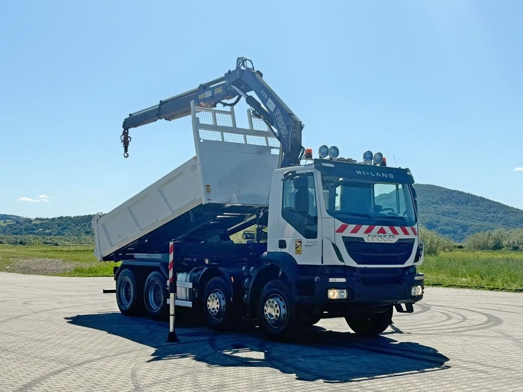 Iveco TRAKKER 450 * FASSI F215A.0.22 + FUNK / 8x4 *TOP - Darus autó: 2 kép. Iveco TRAKKER 450 * FASSI F215A.0.22 + FUNK / 8x4 *TOP - Darus autó: 2 kép.