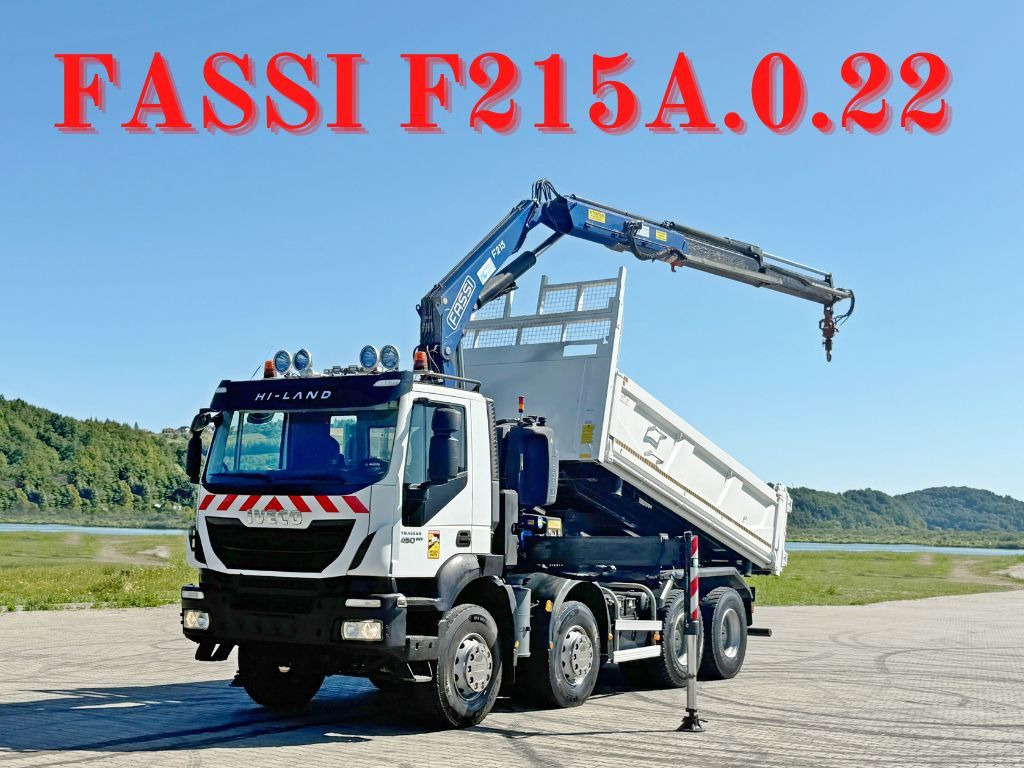 Iveco TRAKKER 450 * FASSI F215A.0.22 + FUNK / 8x4 *TOP - Darus autó: 1 kép. Iveco TRAKKER 450 * FASSI F215A.0.22 + FUNK / 8x4 *TOP - Darus autó: 1 kép.