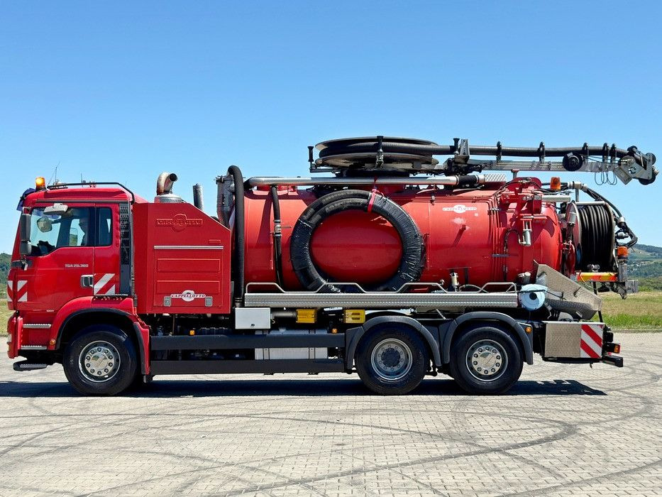 MAN TGA 26.360 * Saug und Spülwagen/CAPPELLOTTO+FUNK - Szippantós autó: 3 kép. MAN TGA 26.360 * Saug und Spülwagen/CAPPELLOTTO+FUNK - Szippantós autó: 3 kép.