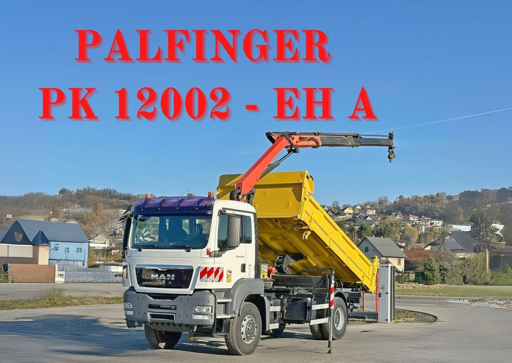 MAN TGS 18.320 * PK 12002 - EH A + FUNK * TOPZUSTAND - Darus autó, Billenőplatós teherautó: 1 kép. MAN TGS 18.320 * PK 12002 - EH A + FUNK * TOPZUSTAND - Darus autó, Billenőplatós teherautó: 1 kép.