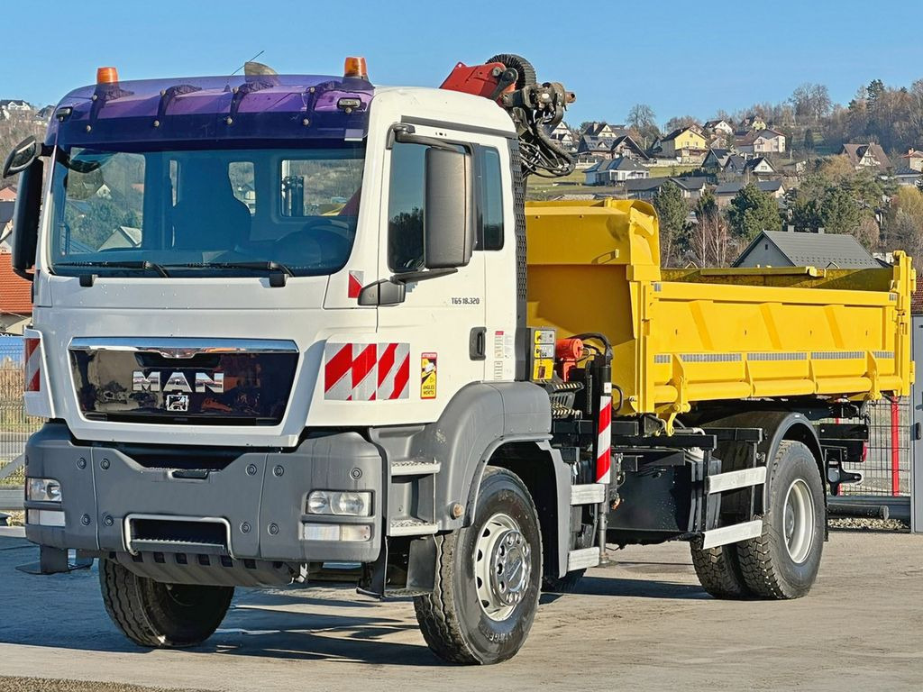 MAN TGS 18.320 * PK 12002 - EH A + FUNK * TOPZUSTAND - Darus autó, Billenőplatós teherautó: 5 kép. MAN TGS 18.320 * PK 12002 - EH A + FUNK * TOPZUSTAND - Darus autó, Billenőplatós teherautó: 5 kép.