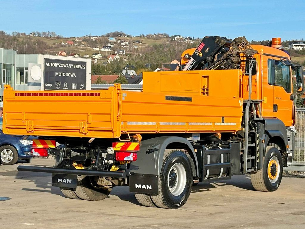 Billenőplatós teherautó, Darus autó MAN TGS 18.360 * HIAB 099 E-3 HIDUO + FUNK *4x4: 6 kép.