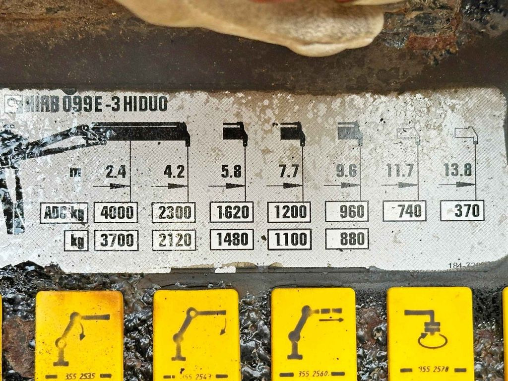 Billenőplatós teherautó, Darus autó MAN TGS 18.360 * HIAB 099 E-3 HIDUO + FUNK *4x4: 8 kép.