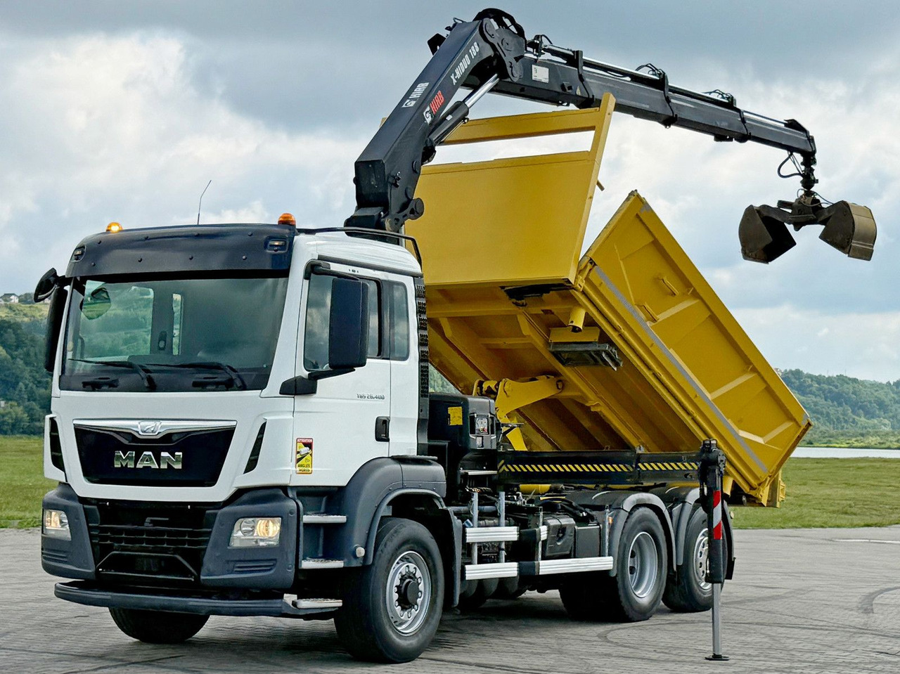 MAN TGS 26.400 * HIAB X-HIDUO 188 E-3 + FUNK * 6x4 - Darus autó: 3 kép. MAN TGS 26.400 * HIAB X-HIDUO 188 E-3 + FUNK * 6x4 - Darus autó: 3 kép.
