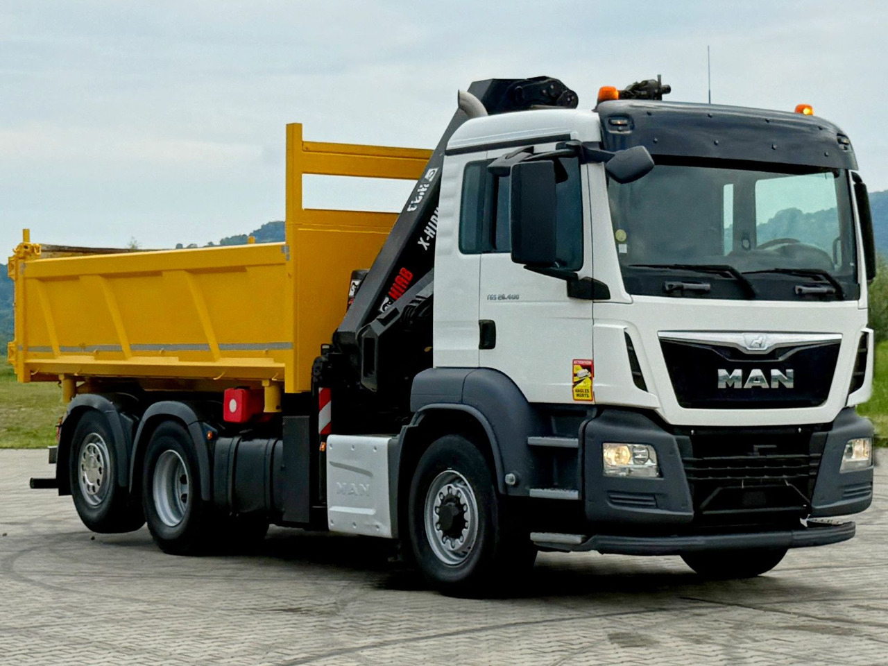 MAN TGS 26.400 * HIAB X-HIDUO 188 E-3 + FUNK * 6x4 - Darus autó: 4 kép. MAN TGS 26.400 * HIAB X-HIDUO 188 E-3 + FUNK * 6x4 - Darus autó: 4 kép.