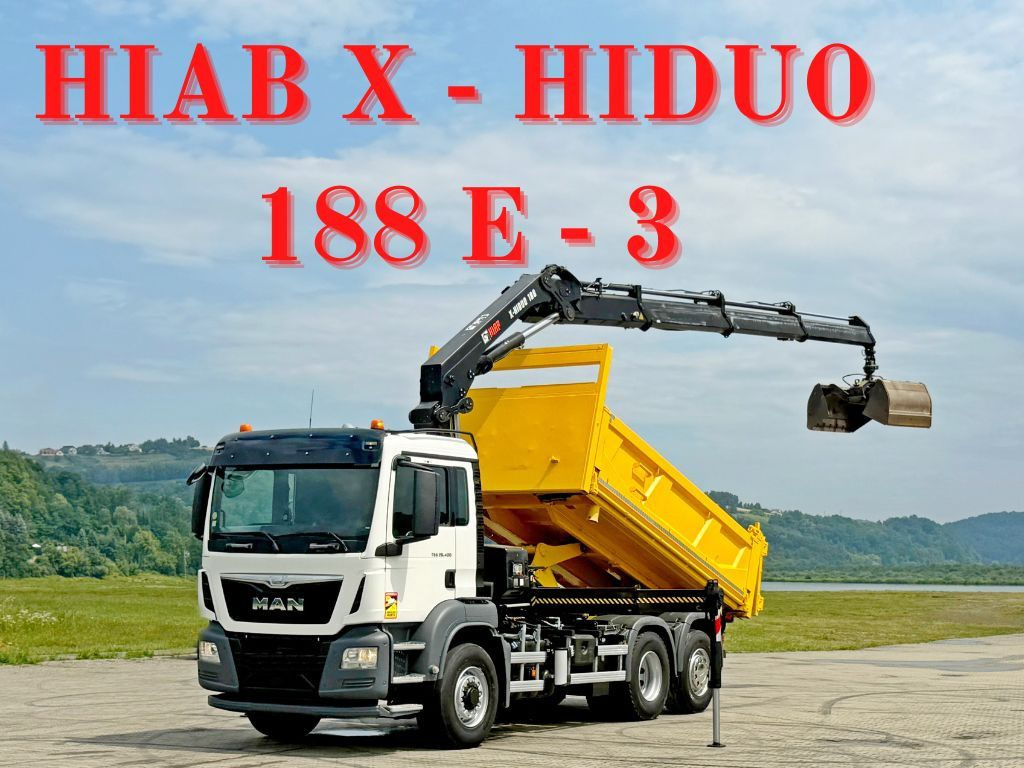 MAN TGS 26.400 * HIAB X-HIDUO 188 E-3 + FUNK * 6x4 - Darus autó: 1 kép. MAN TGS 26.400 * HIAB X-HIDUO 188 E-3 + FUNK * 6x4 - Darus autó: 1 kép.