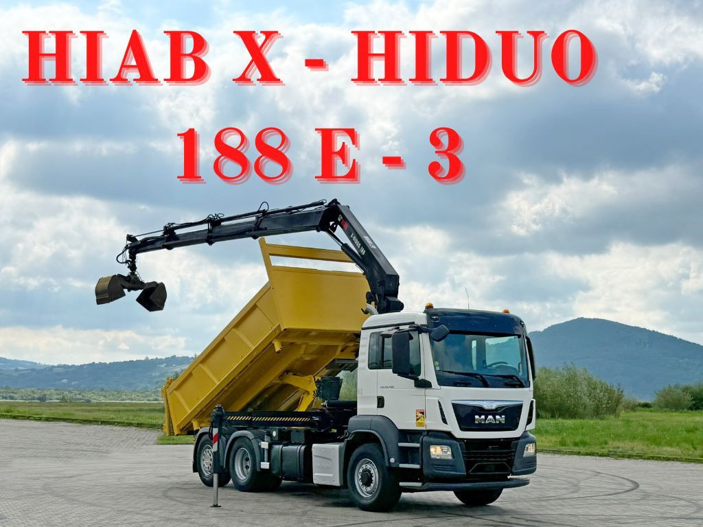 MAN TGS 26.400 * HIAB X-HIDUO 188 E-3 + FUNK * 6x4 - Darus autó: 1 kép. MAN TGS 26.400 * HIAB X-HIDUO 188 E-3 + FUNK * 6x4 - Darus autó: 1 kép.