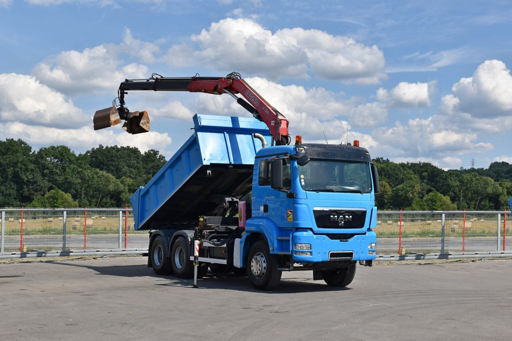 MAN TGS 26.400 Kipper 4,60m*PK F130A.22 + FUNK/6x4 - Billenőplatós teherautó, Darus autó: 2 kép. MAN TGS 26.400 Kipper 4,60m*PK F130A.22 + FUNK/6x4 - Billenőplatós teherautó, Darus autó: 2 kép.