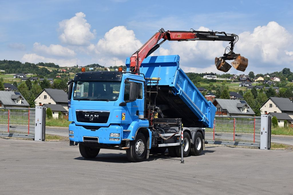 MAN TGS 26.400 Kipper 4,60m*PK F130A.22 + FUNK/6x4 - Darus autó, Billenőplatós teherautó: 2 kép. MAN TGS 26.400 Kipper 4,60m*PK F130A.22 + FUNK/6x4 - Darus autó, Billenőplatós teherautó: 2 kép.