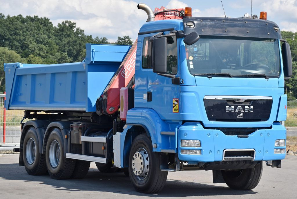 MAN TGS 26.400 Kipper 4,60m*PK F130A.22 + FUNK/6x4 - Billenőplatós teherautó, Darus autó: 4 kép. MAN TGS 26.400 Kipper 4,60m*PK F130A.22 + FUNK/6x4 - Billenőplatós teherautó, Darus autó: 4 kép.