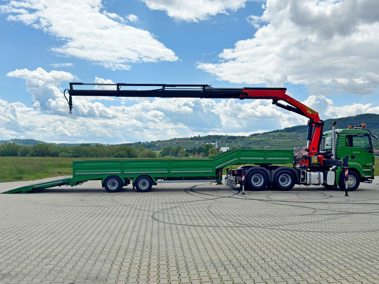 MAN TGS 26.440*Anhänger 10,35m + PK 33002-EH C/FUNK - Darus autó: 5 kép. MAN TGS 26.440*Anhänger 10,35m + PK 33002-EH C/FUNK - Darus autó: 5 kép.