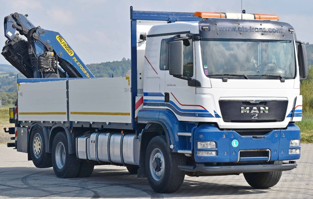 MAN TGS 26.440 *PK 27002 - SH E + JIB PJ060A + FUNK - Darus autó, Platós teherautó: 3 kép. MAN TGS 26.440 *PK 27002 - SH E + JIB PJ060A + FUNK - Darus autó, Platós teherautó: 3 kép.