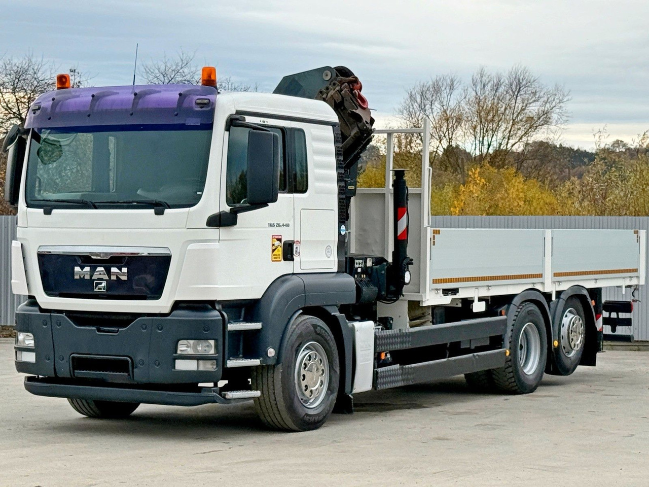 MAN TGS 26.440 * PRITSCHE 6,15 m + PK 29002 * TOP - Darus autó: 3 kép. MAN TGS 26.440 * PRITSCHE 6,15 m + PK 29002 * TOP - Darus autó: 3 kép.