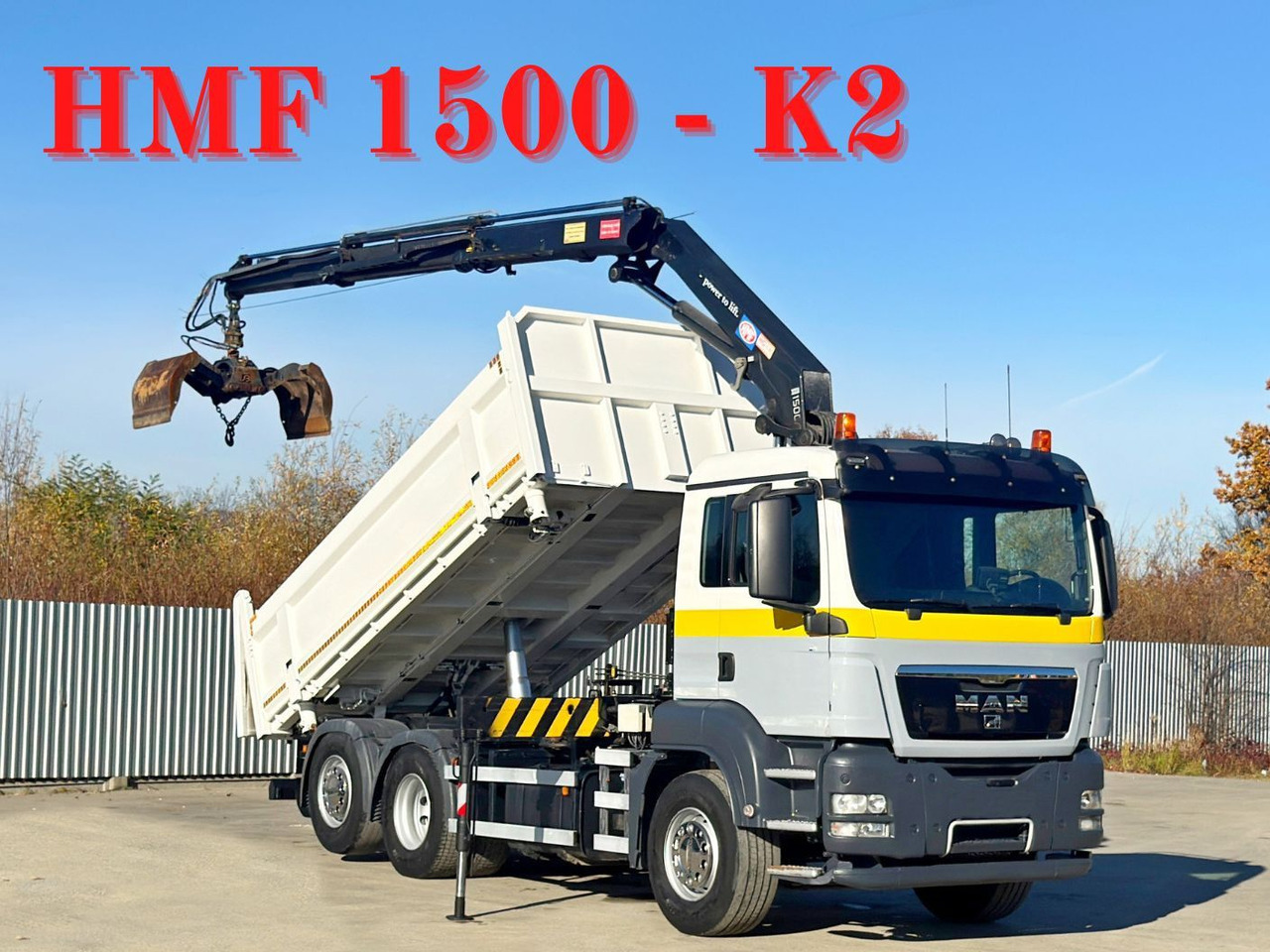 MAN TGS 28.320 * HMF 1500 - K2 * TOPZUSTAND - Darus autó: 1 kép. MAN TGS 28.320 * HMF 1500 - K2 * TOPZUSTAND - Darus autó: 1 kép.