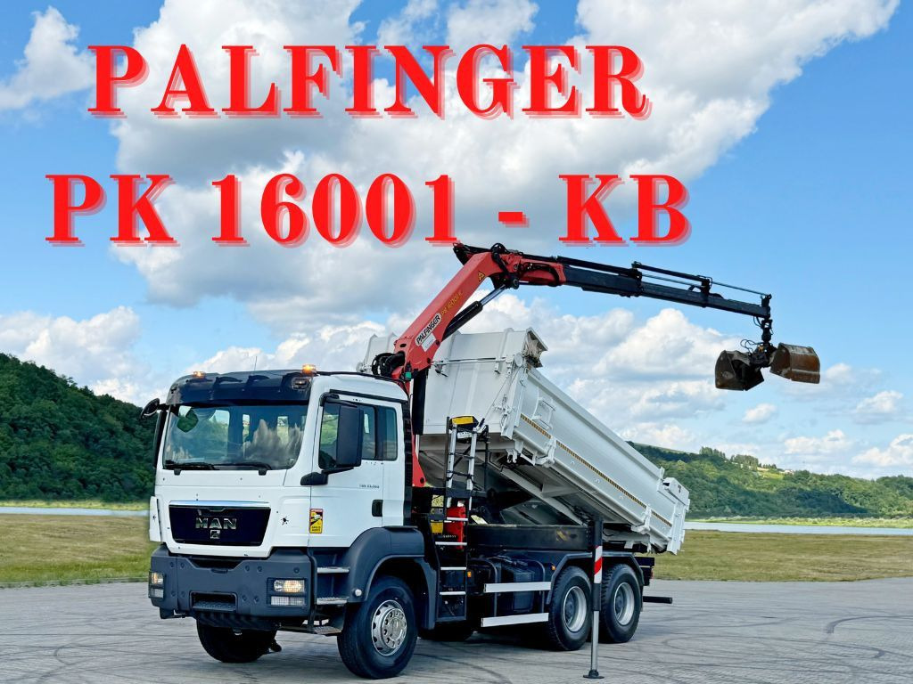 MAN TGS 33.360 * PK 16001 - KB + FUNK * 6x4 - Darus autó: 1 kép. MAN TGS 33.360 * PK 16001 - KB + FUNK * 6x4 - Darus autó: 1 kép.