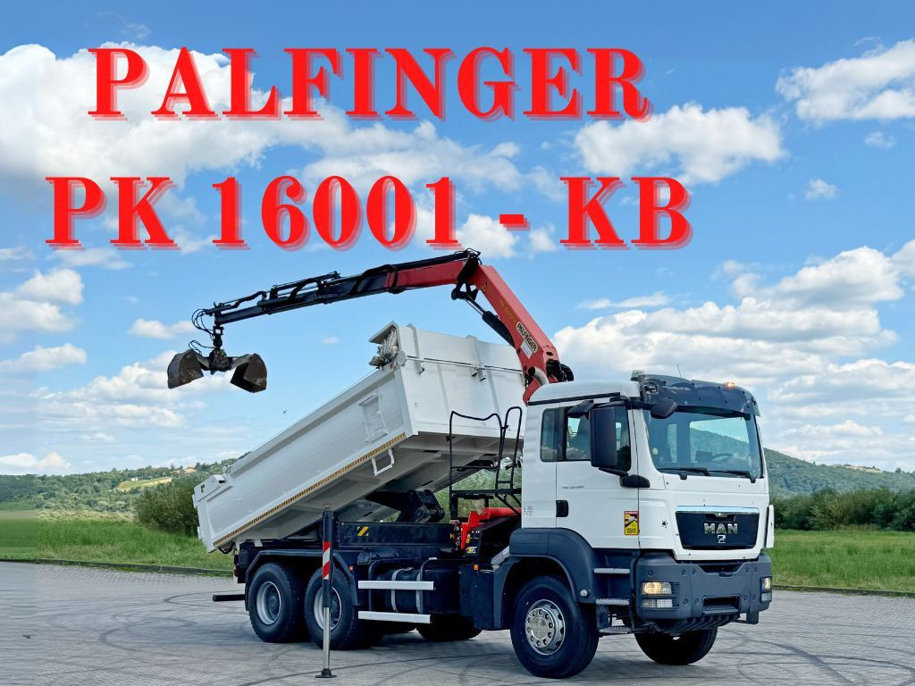 MAN TGS 33.360 * PK 16001 - KB + FUNK * 6x4 - Darus autó: 1 kép. MAN TGS 33.360 * PK 16001 - KB + FUNK * 6x4 - Darus autó: 1 kép.