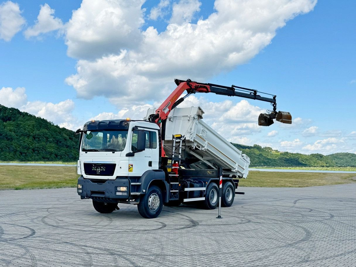 MAN TGS 33.360 * PK 16001 - KB + FUNK * 6x4 - Darus autó: 2 kép. MAN TGS 33.360 * PK 16001 - KB + FUNK * 6x4 - Darus autó: 2 kép.