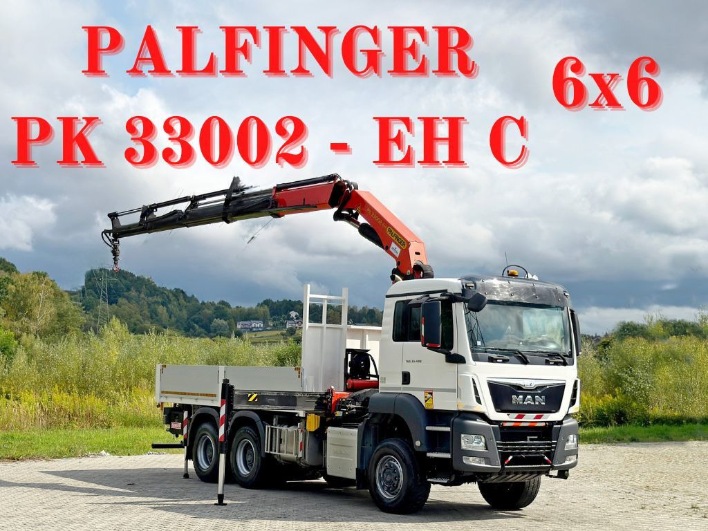 MAN TGS 33.480 * PK 33002-EH C + FUNK/6x6 * TOP - Darus autó: 1 kép. MAN TGS 33.480 * PK 33002-EH C + FUNK/6x6 * TOP - Darus autó: 1 kép.