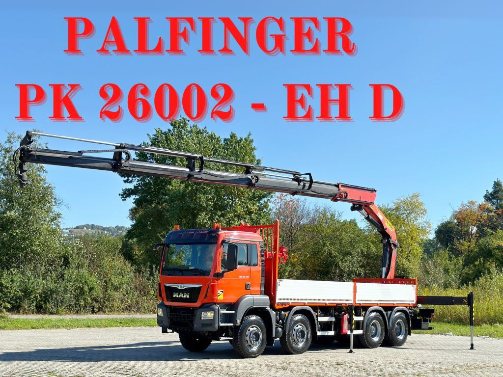 MAN TGS 35.400* PK 26002 - EH D + FUNK /8x4 - Darus autó: 1 kép. MAN TGS 35.400* PK 26002 - EH D + FUNK /8x4 - Darus autó: 1 kép.